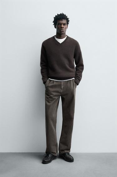 Zara Джинсы STRAIGHT FIT со складками