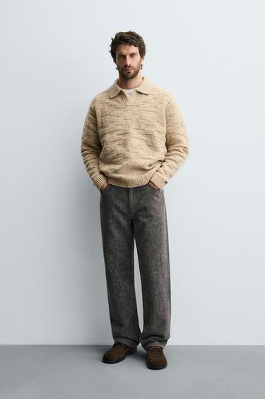 Zara Джинсы прямого кроя из мягкой ткани купить с доставкой.