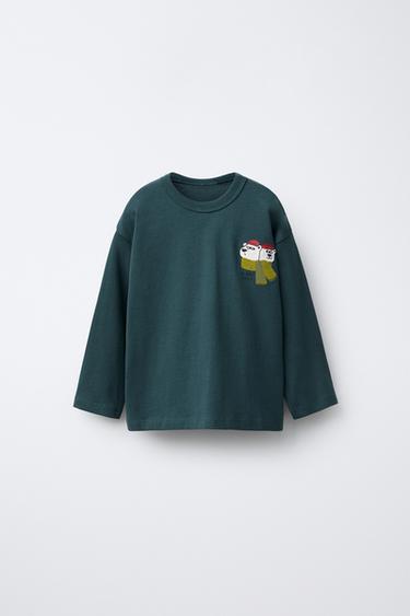 Zara Футболка с принтом «белые медведи» купить с доставкой.