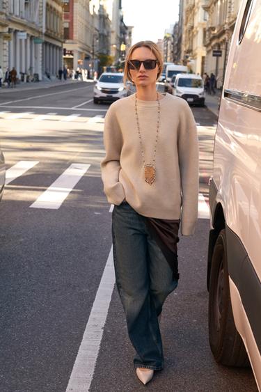 Zara Однотонный свитер