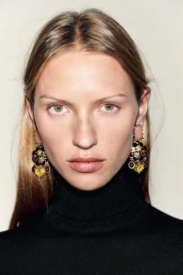 Серьги «камень, цветы и сердечко»