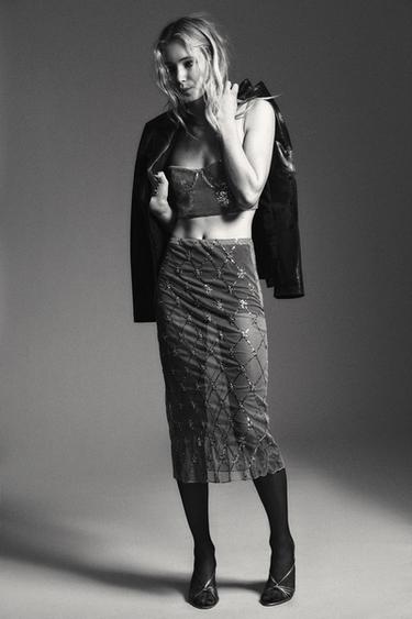 Zara Топ-бралетт с пайетками купить с доставкой.