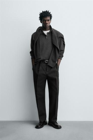 Zara Брюки из ограниченной коллекции на основе хлопка и шерсти купить с доставкой.