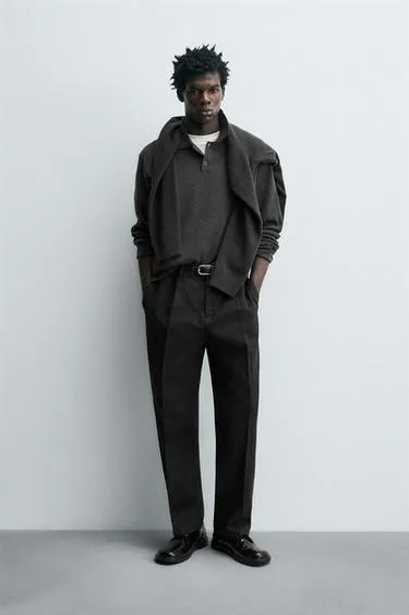 Брюки из ограниченной коллекции на основе хлопка и шерсти