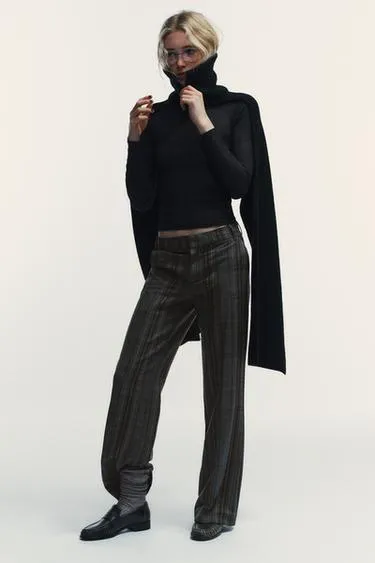 Брюки в клетку