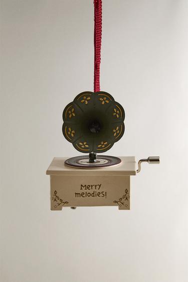 Zara Рождественская игрушка ёлочка граммофон купить с доставкой.