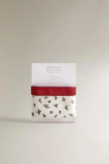 Набор рождественских лент с листьями (набор из 2)