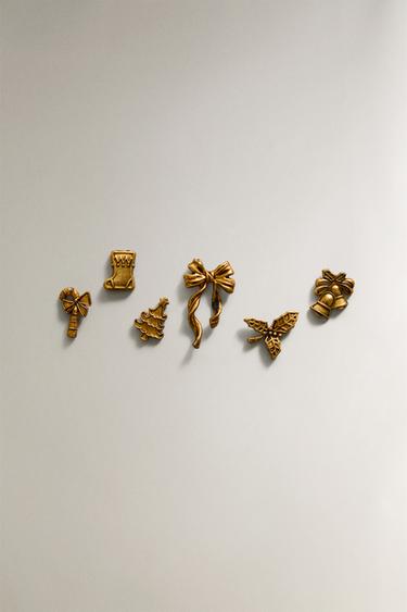 Zara Набор рождественских штырей для свечей (упаковка из 6 штук)