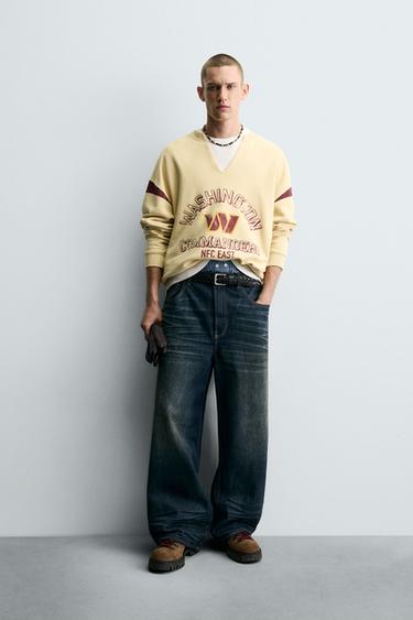 Zara Толстовка с вырезом и логотипом NFL WASHINGTON COMMANDERS