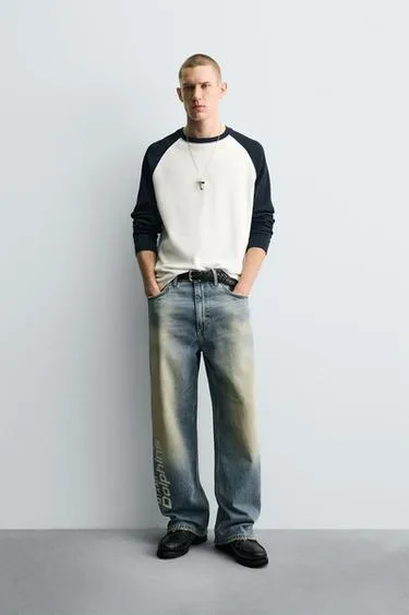 Джинсы свободного кроя с вышивкой NFL MIAMI DOLPHINS