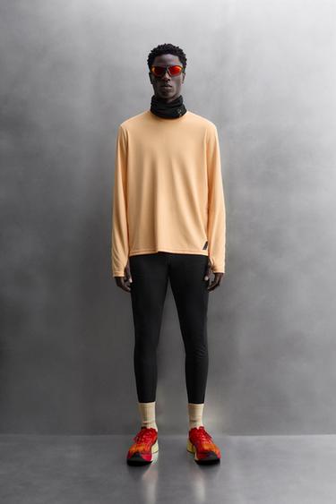 Zara Футболка с длинными рукавами для бега