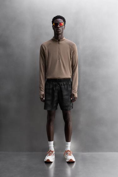 Zara Перфорированные шорты для бега