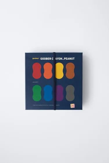 Набор из восьми мелков в форме арахиса и раскраски