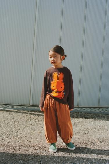 Zara Футболка с вельветовой нашивкой MIFFY™ MERCIS BV © купить с доставкой.