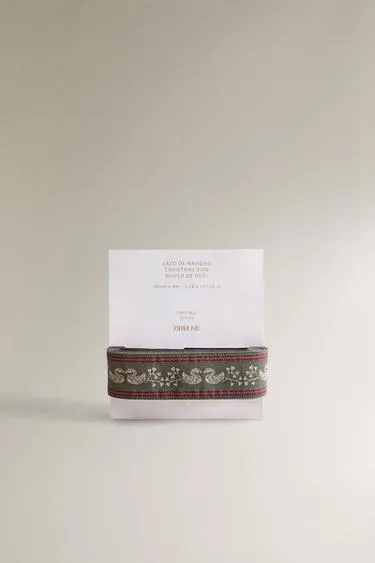 Ленточка для упаковки подарков на рождество с декоративными утятами