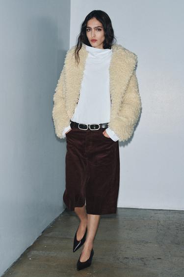 Zara Вельветовые шорты — ZW COLLECTION