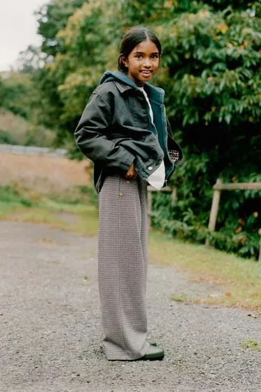 Брюки WIDE LEG жаккард с пуговицами