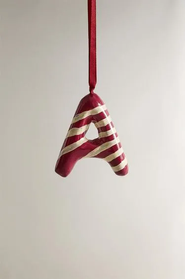 Рождественский декор елочного украшения буква A- Заказать в России