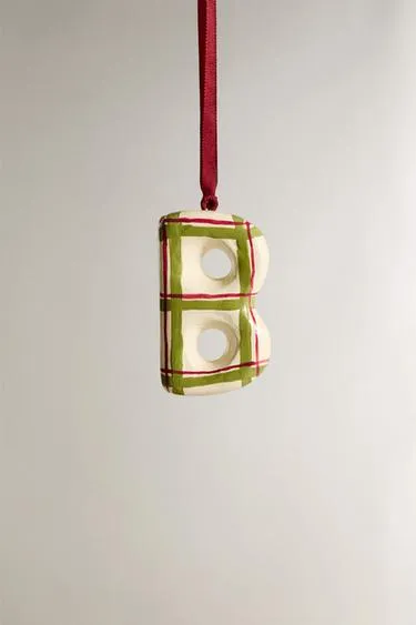 Рождественская игрушка для елки буква B- Заказать в России