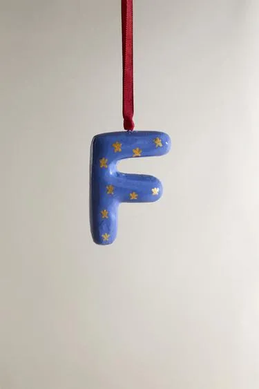 Рождественское украшение для ёлки буква F- Заказать в России