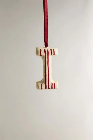 Рождественское украшение для елки буква I- Заказать в России