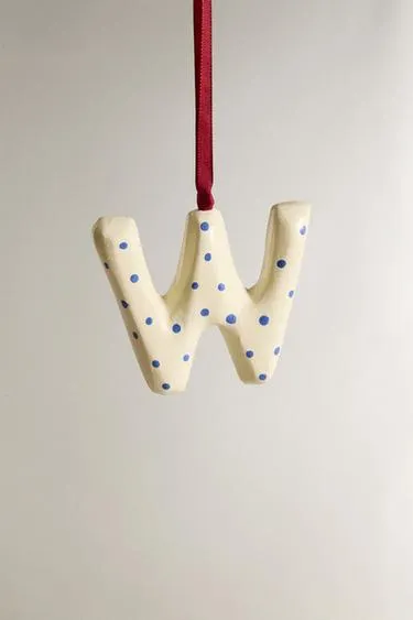 Украшение для ёлки буква W- Заказать в России