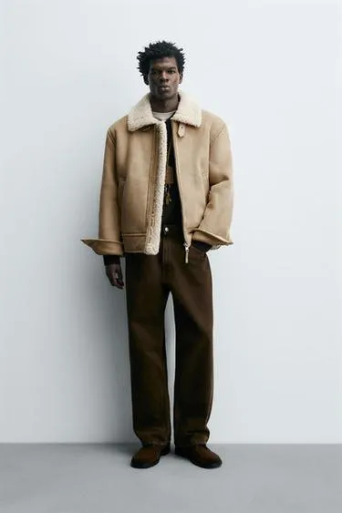 Дубленка из искусственной замши