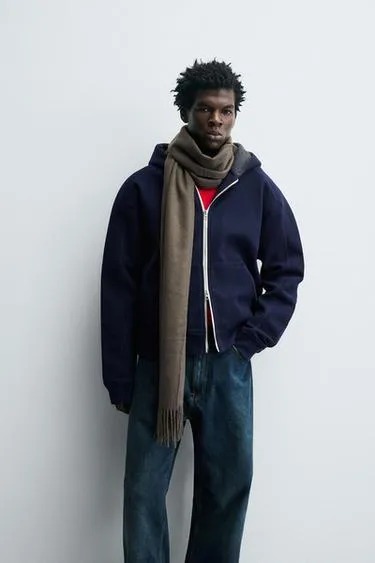 Шарф с бахромой