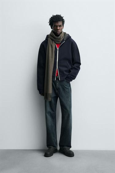 Zara Худи из войлока с капюшоном