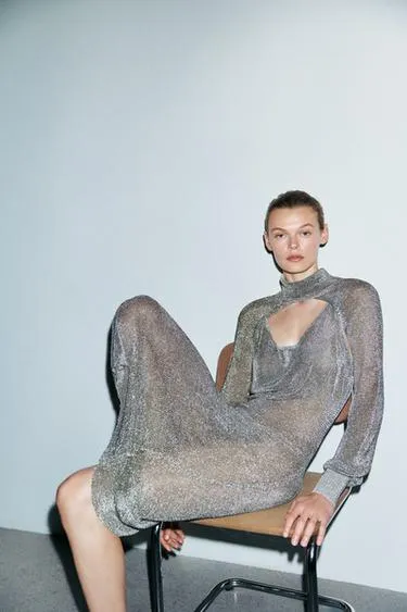 Платье из сетки с металлизированной нитью LIMITED EDITION