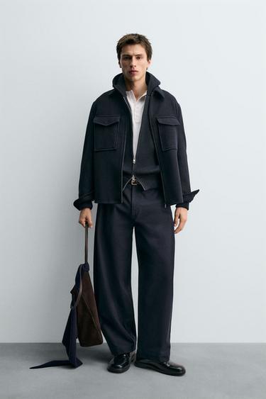 Zara Куртка-рубашка REGULAR FIT с шерстью