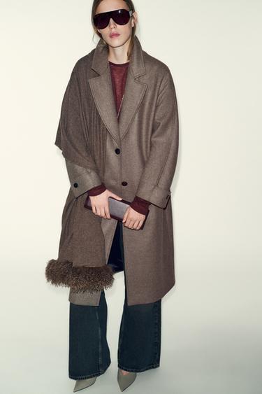 Zara Жесткий удлиненный клатч купить с доставкой.