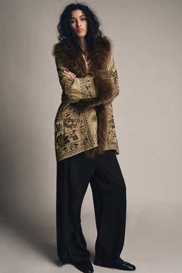 Zara Кимоно с вышивкой — ZW COLLECTION LIMITED EDITION