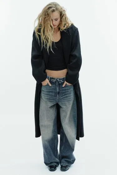 Удлиненное пальто из смесовой шерсти