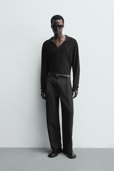 Zara Полупрозрачное поло из лиоцелла