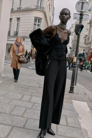 Брюки с карманами на молнии- Заказать в России