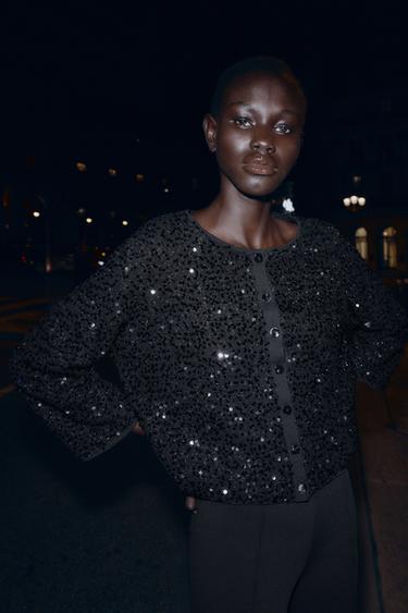 Zara Кардиган с пайетками