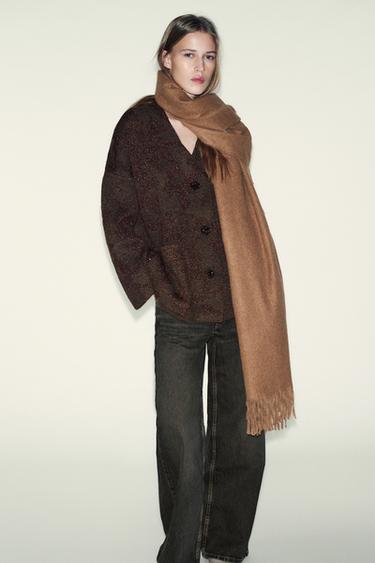 Zara Кардиган с металлической нитью