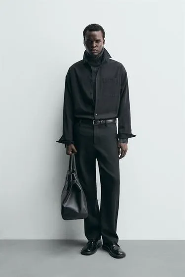 Прямые брюки из 100% шерсти- Заказать в России