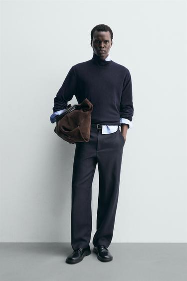 Zara Брюки прямого кроя из 100% шерсти