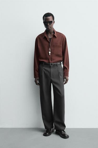 Zara Рубашка струящегося покроя RELAXED FIT