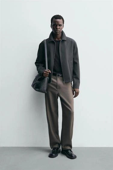 Шерстяные брюки прямого кроя- Заказать в России