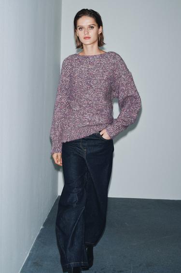 Zara Трикотажный свитер оверсайз