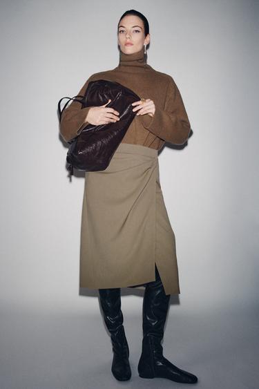 Zara Струящаяся юбка-парео — ZW COLLECTION