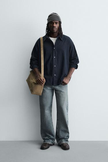 Zara Рубашка RELAXED FIT в клетку