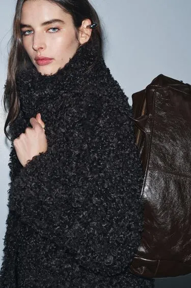 Макси-сумка-боулинг из кожи- Заказать в России