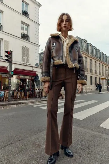 Брюки FLARED с высокой посадкой- Заказать в России