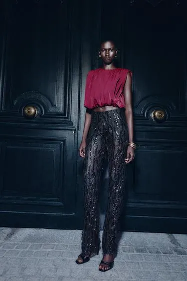 Драпированный топ-баллон- Заказать в России