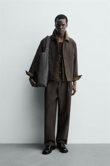 Zara Брюки RELAXED FIT со складками