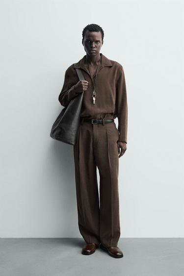 Zara Потрёпанные брюки с запахом